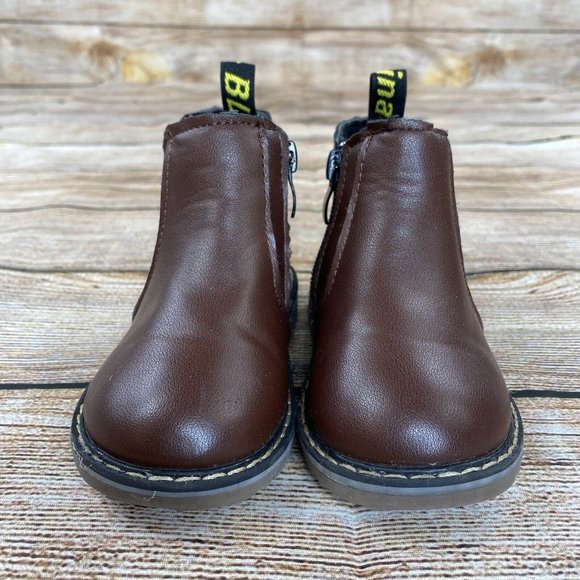 Blendina Baby Chelsea Shoes Toddler Size 24 Side Zip Boots - Brown - NEW - Picture 6 of 9